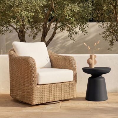 Ruth Outdoor Side Table Black QX-1019-02 QX 1019 02 10
