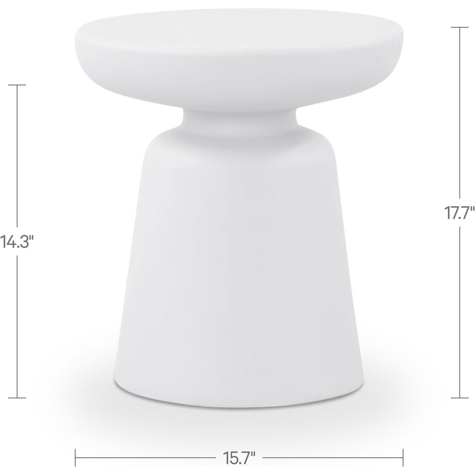 Ruth Outdoor Side Table White 3 Ruth Outdoor Side Table White - Image 3