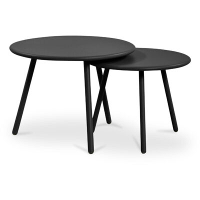 Kari Outdoor Nesting Coffee Table Black QX-1020-02 QX 1020 02 Kari back shadsilo