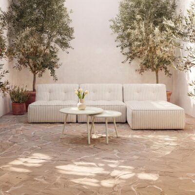 Kari Outdoor Nesting Coffee Table Cream QX-1020-05 QX 1020 05 10