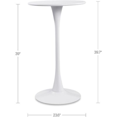 Gage Outdoor Bar Table White QX-1021-18-0 QX 1021 18 0 70 dim