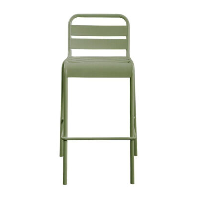 Kade Outdoor Bar Stool Green (Set of Two) QX-1022-16 QX 1022 16 Kade front shadsilo