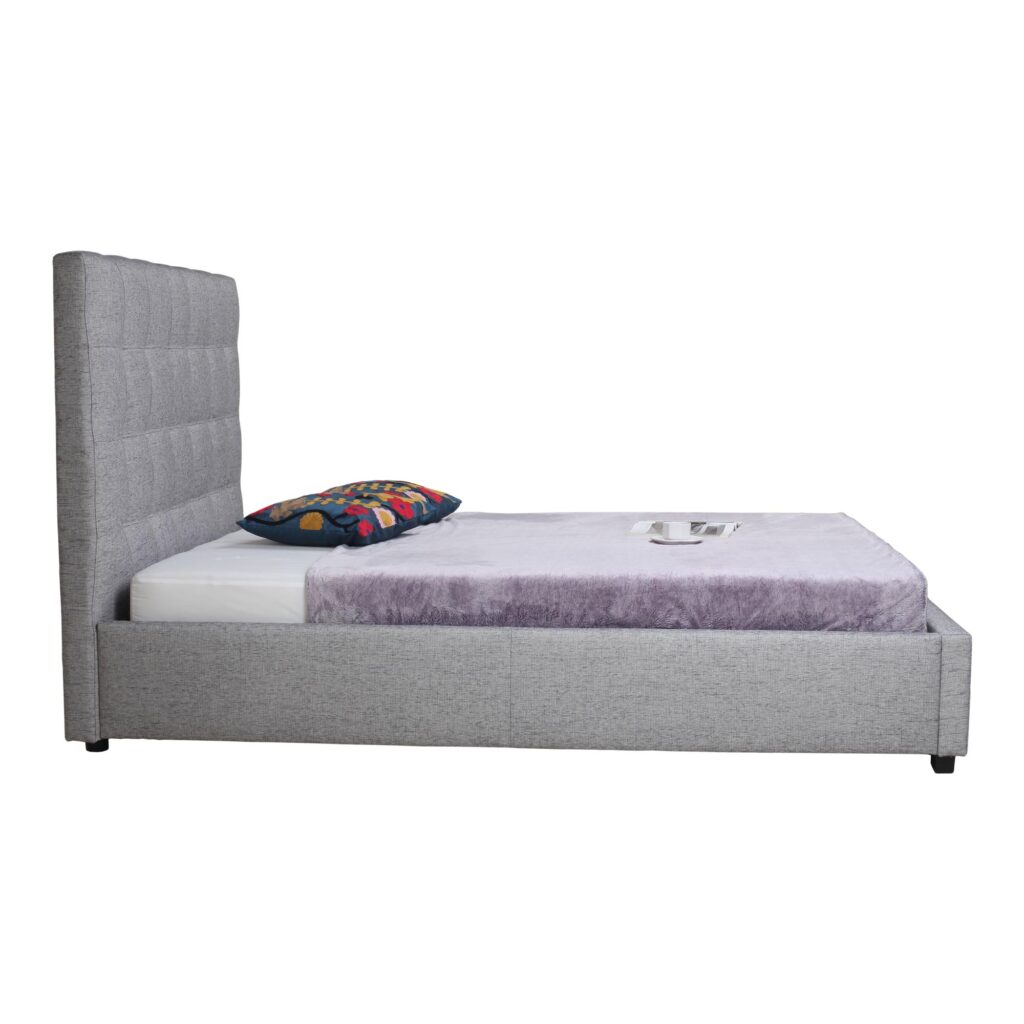 Belle Storage Bed Queen Light Grey Fabric RN-1000-29-0 RN 1000 29 02