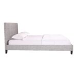 Eliza Queen Bed Light Grey Fabric RN-1020-29-0 RN 1020 29 02