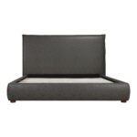 Luzon Queen Bed Tall Headboard Slate Vegan Leather RN-1148-07-0 RN 1148 07