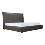 Luzon Queen Bed Tall Headboard Slate Vegan Leather RN-1148-07-0 RN 1148 07 05