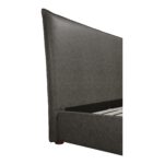Luzon Queen Bed Tall Headboard Slate Vegan Leather RN-1148-07-0 RN 1148 07 06