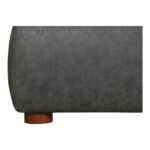 Luzon Queen Bed Tall Headboard Slate Vegan Leather RN-1148-07-0 RN 1148 07 09