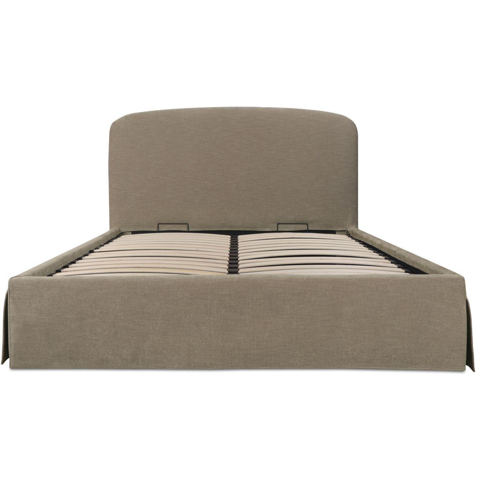 Joan Queen Storage Bed Taupe 2 Joan Queen Storage Bed Taupe - Image 2