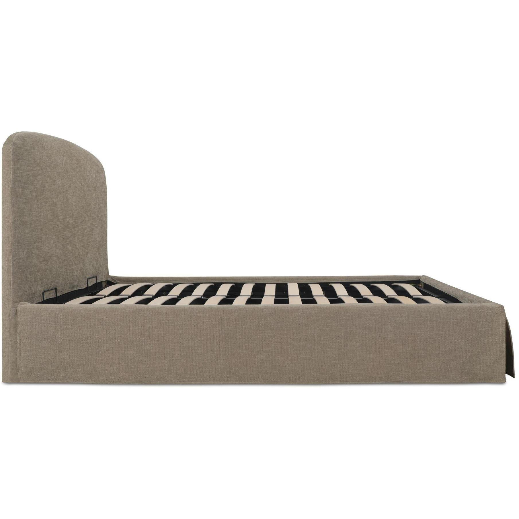 Joan Queen Storage Bed Taupe 3 Joan Queen Storage Bed Taupe - Image 3