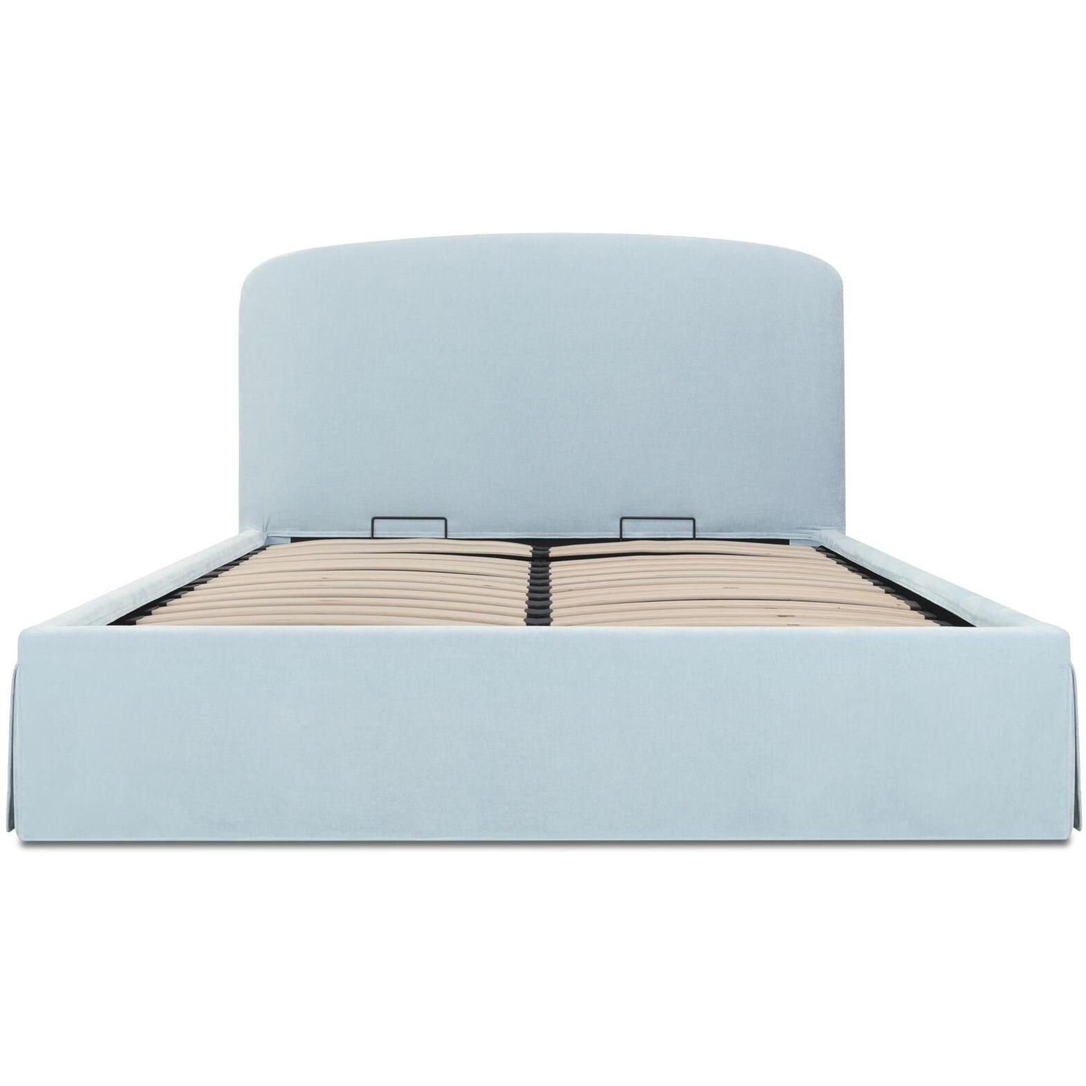 Joan Queen Storage Bed Light Blue 2 Joan Queen Storage Bed Light Blue - Image 2