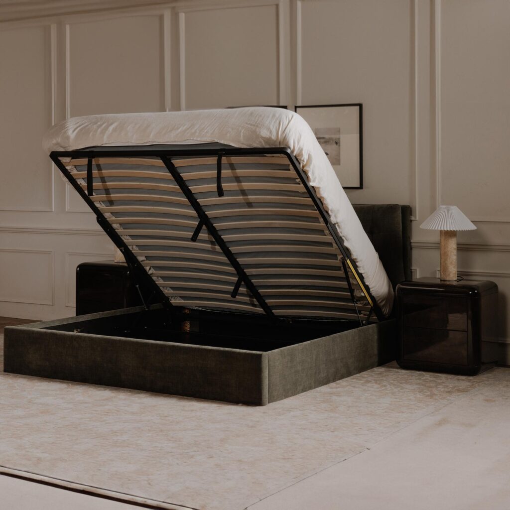 Sebastion King Storage Bed Green - Image 10
