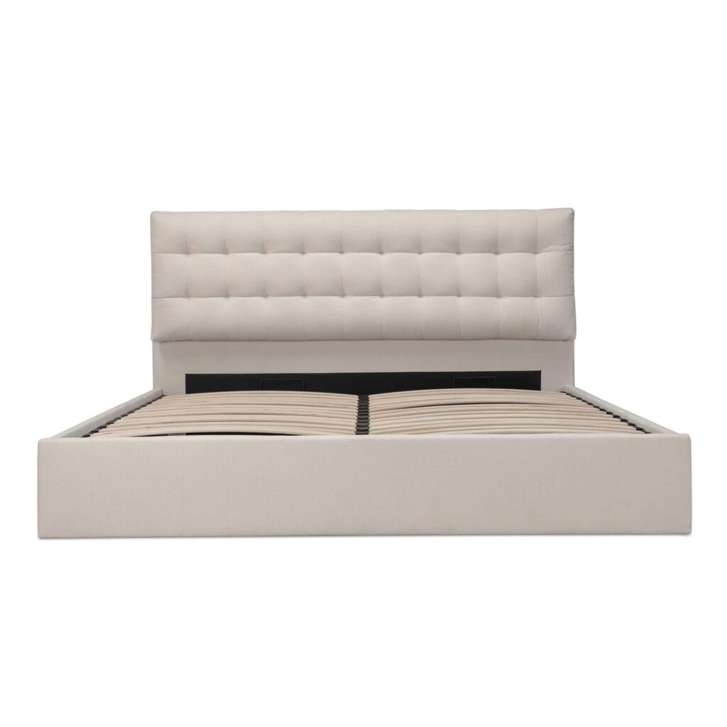 Sebastion Queen Storage Bed Cream - Image 4