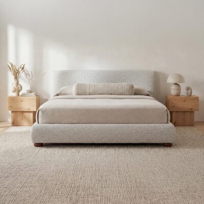 Beau King Storage Bed Speckled Light Grey RN-1156-29-0 RN 1156 29 0 00