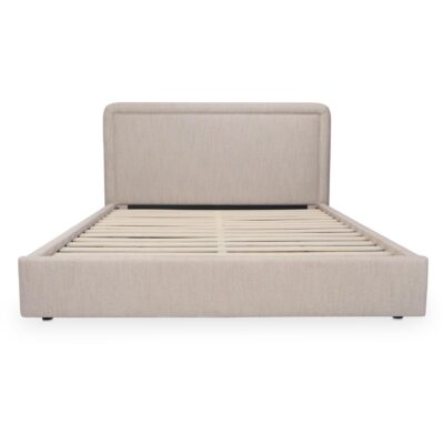 Simon Queen Storage Bed Flecked Beige RN-1158-34-0 RN 1158 34 0 Simon front shadsilo