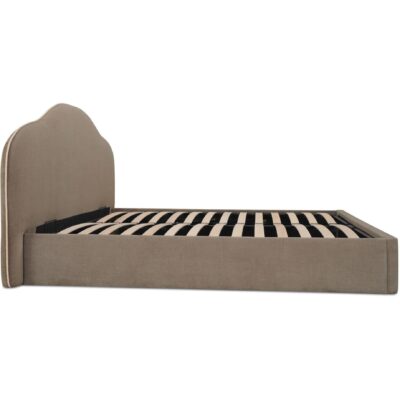 Maggie King Storage Bed Taupe RN-1162-39-0 RN 1162 39 0 Maggie side right shadsilo
