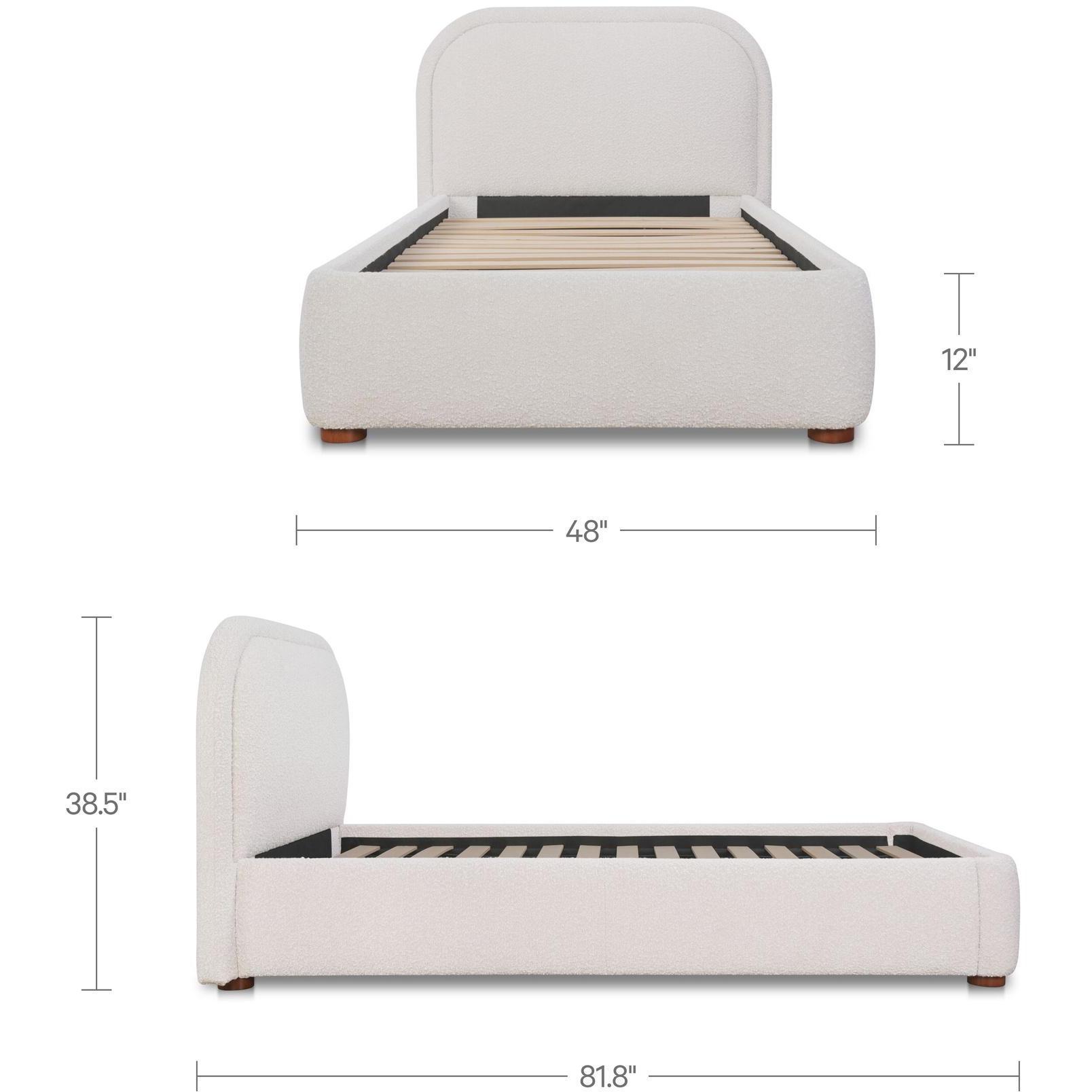 Colin Twin Bed Oatmeal 3 Colin Twin Bed Oatmeal - Image 3