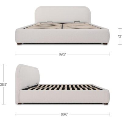Colin Queen Storage Bed Oatmeal 5 Colin Queen Storage Bed Oatmeal RN-1165-34-0 RN 1165 34 0 70 dim