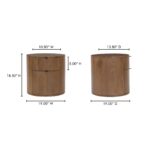 Theo Two Drawer Nightstand Brown RP-1011-03 RP 1011 03 70