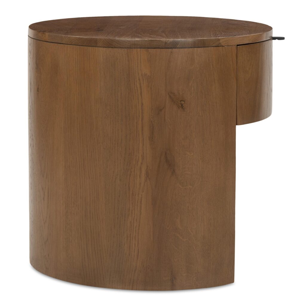 Theo One Drawer Nightstand Brown - Image 3