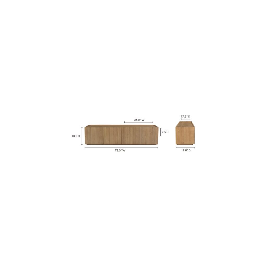 Plank Media Cabinet Natural - Image 9