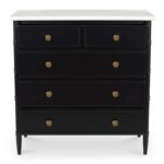 Eleanor 5 Drawer Chest Black RP-1060-02 RP 1060 02 01