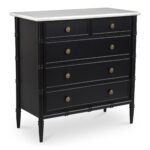 Eleanor 5 Drawer Chest Black RP-1060-02 RP 1060 02 02