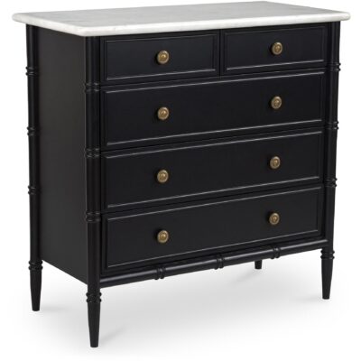 Eleanor 5 Drawer Chest Black 17 Eleanor 5 Drawer Chest Black RP-1060-02 RP 1060 02 02