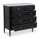 Eleanor 5 Drawer Chest Black RP-1060-02 RP 1060 02 03