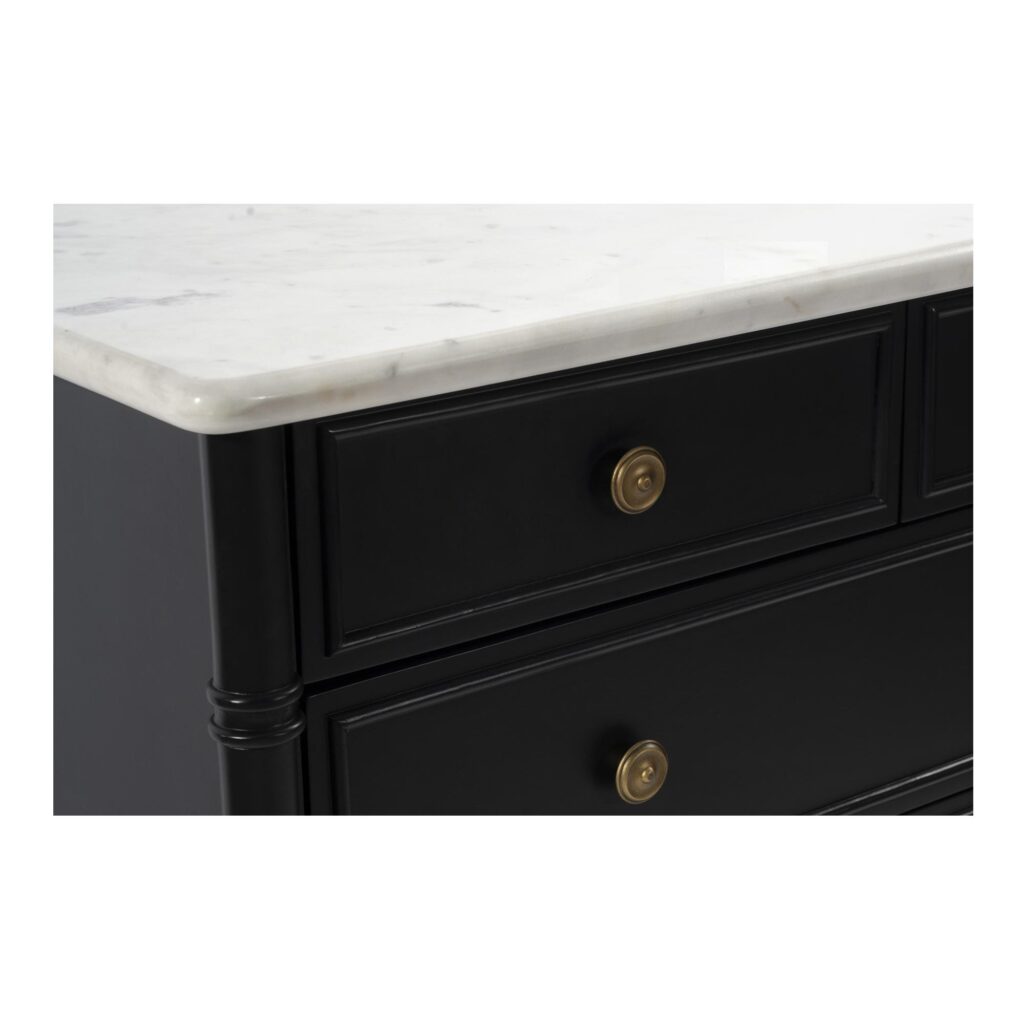 Eleanor 5 Drawer Chest Black - Image 5