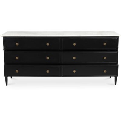 Eleanor 6 Drawer Dresser Black 11 Eleanor 6 Drawer Dresser Black RP-1061-02 RP 1061 02 01