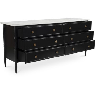Eleanor 6 Drawer Dresser Black 12 Eleanor 6 Drawer Dresser Black RP-1061-02 RP 1061 02 02