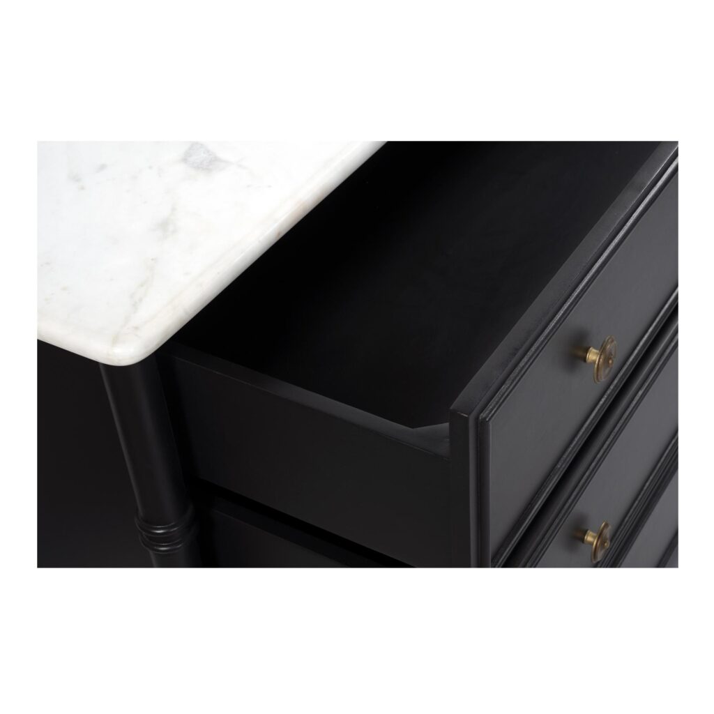 Eleanor 6 Drawer Dresser Black - Image 4