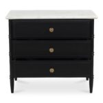 Eleanor Nightstand Black RP-1062-02 RP 1062 02 Eleanor front open shadsilo