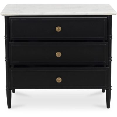 Eleanor Nightstand Black 20 Eleanor Nightstand Black RP-1062-02 RP 1062 02 Eleanor front open shadsilo