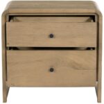 Riley Nightstand Oak RP-1067-03 RP 1067 03 Riley front open shadsilo