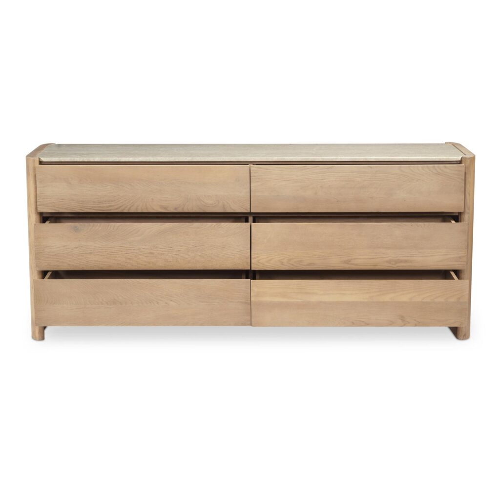 Lane 6 Drawer Dresser Natural - Image 4