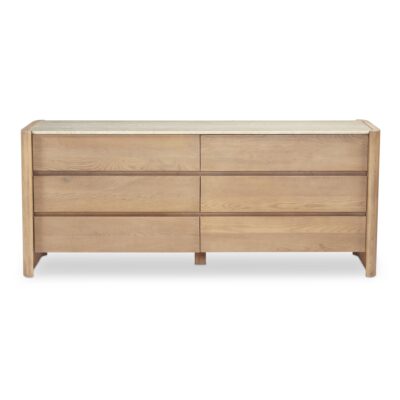 Lane 6 Drawer Dresser Natural