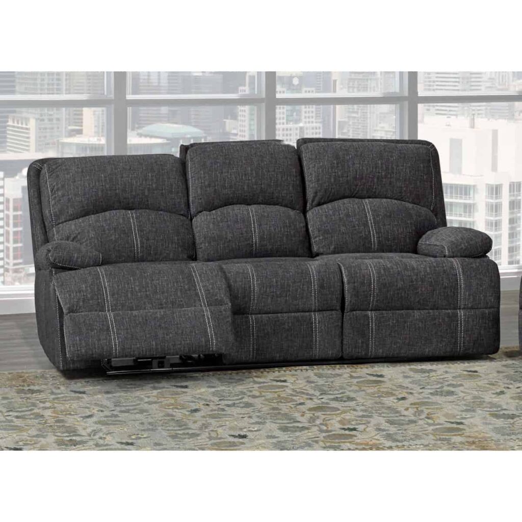 Brassex Caera Recliner Sofa in Grey