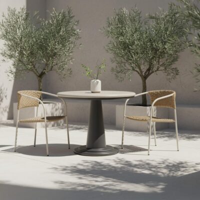 Esme Outdoor Cafe Table Cream SC-1005-05-0 SC 1005 05 0 00