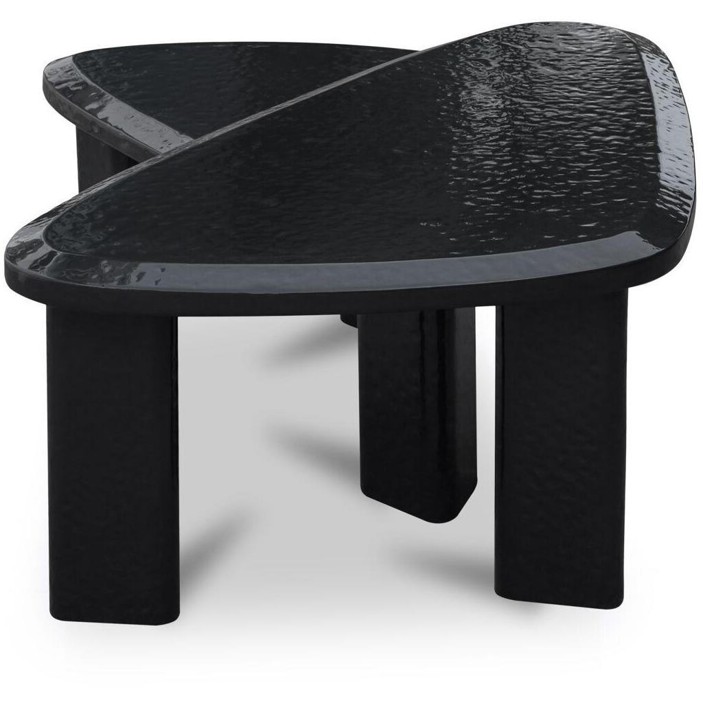 Sophie Outdoor Nesting Table Set Charcoal Lacquer 4 Sophie Outdoor Nesting Table Set Charcoal Lacquer - Image 4