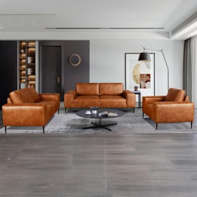 Shonda Sofa 57933 Shonda SofaLoveChair Rustic LightBrown Lifestyle