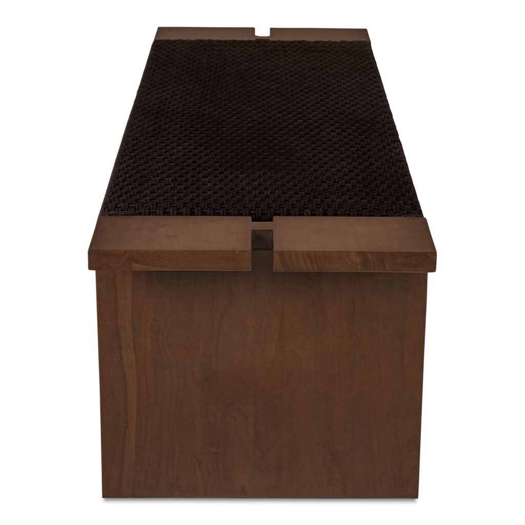 Merritt Outdoor Bench Dark Brown - Image 3