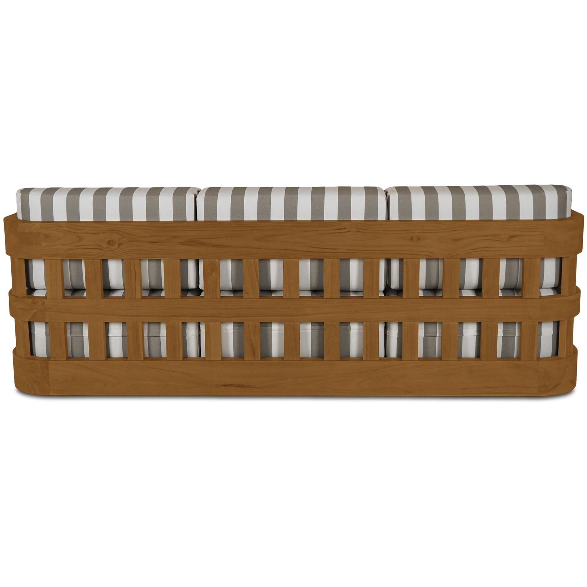 Adelaide Outdoor Sofa Brown Stripe 5 Adelaide Outdoor Sofa Brown Stripe - Image 5