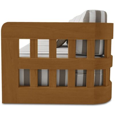 Adelaide Outdoor Sofa Brown Stripe 11 Adelaide Outdoor Sofa Brown Stripe TA-1001-21 TA 1001 21 Adelaide side left shadsilo