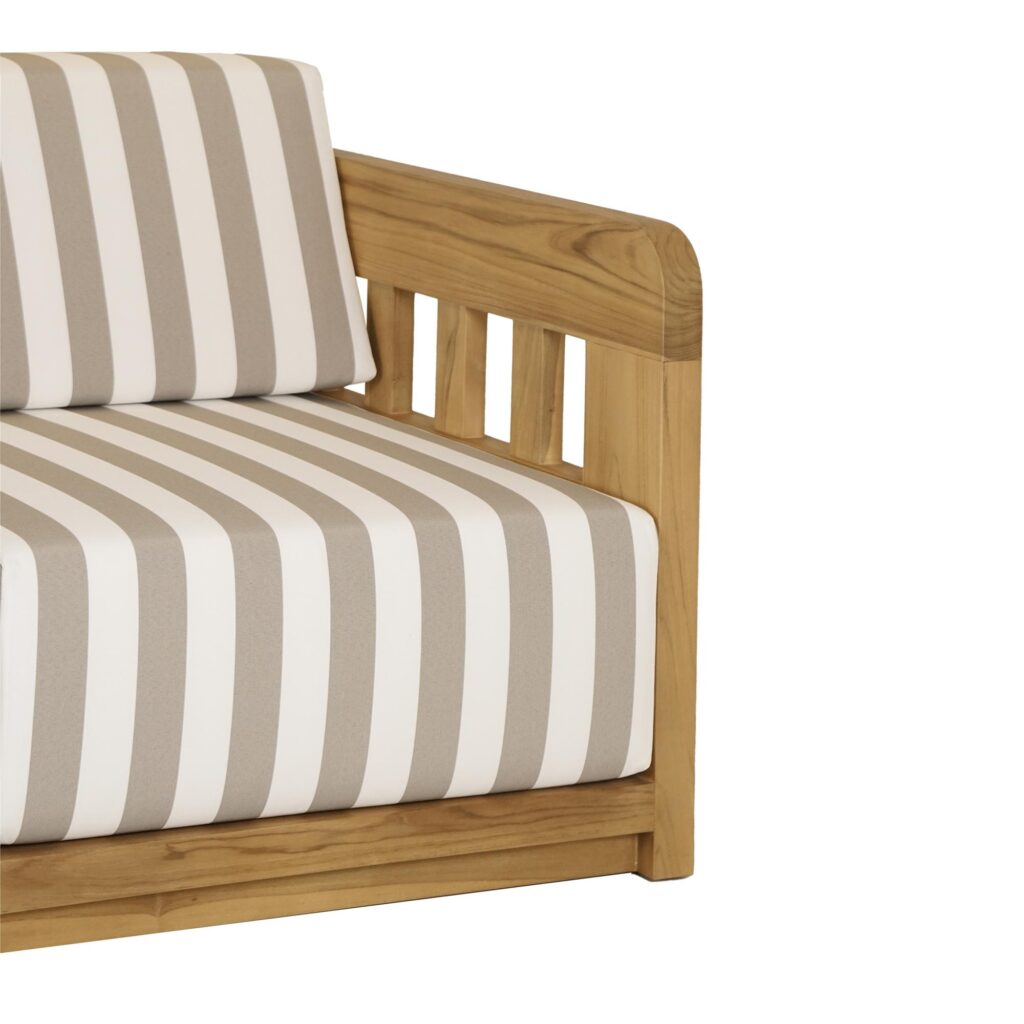 Adelaide Outdoor Sofa Brown Stripe - Image 5