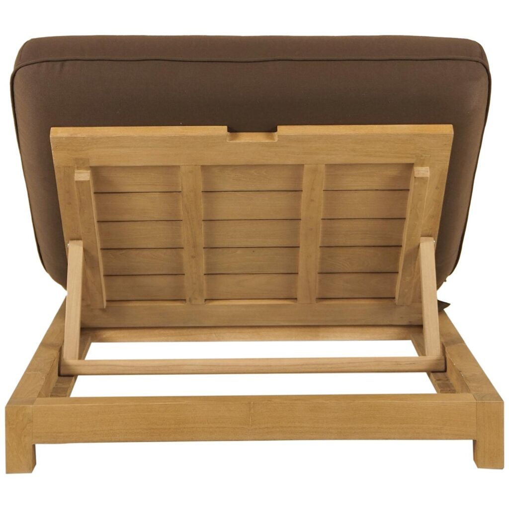 Enzo Outdoor Adjustable Lounge Chair Brown - Image 4