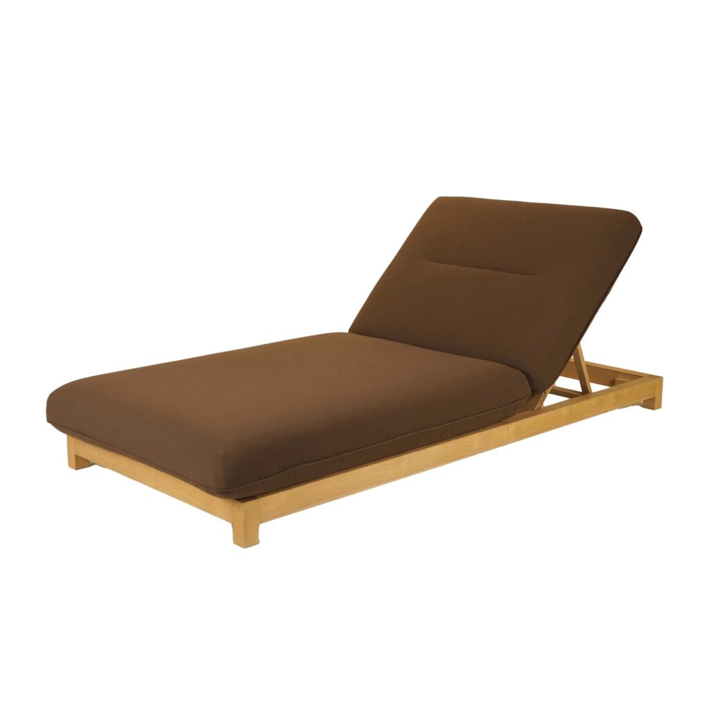 Enzo Outdoor Adjustable Lounge Chair Brown - Image 2