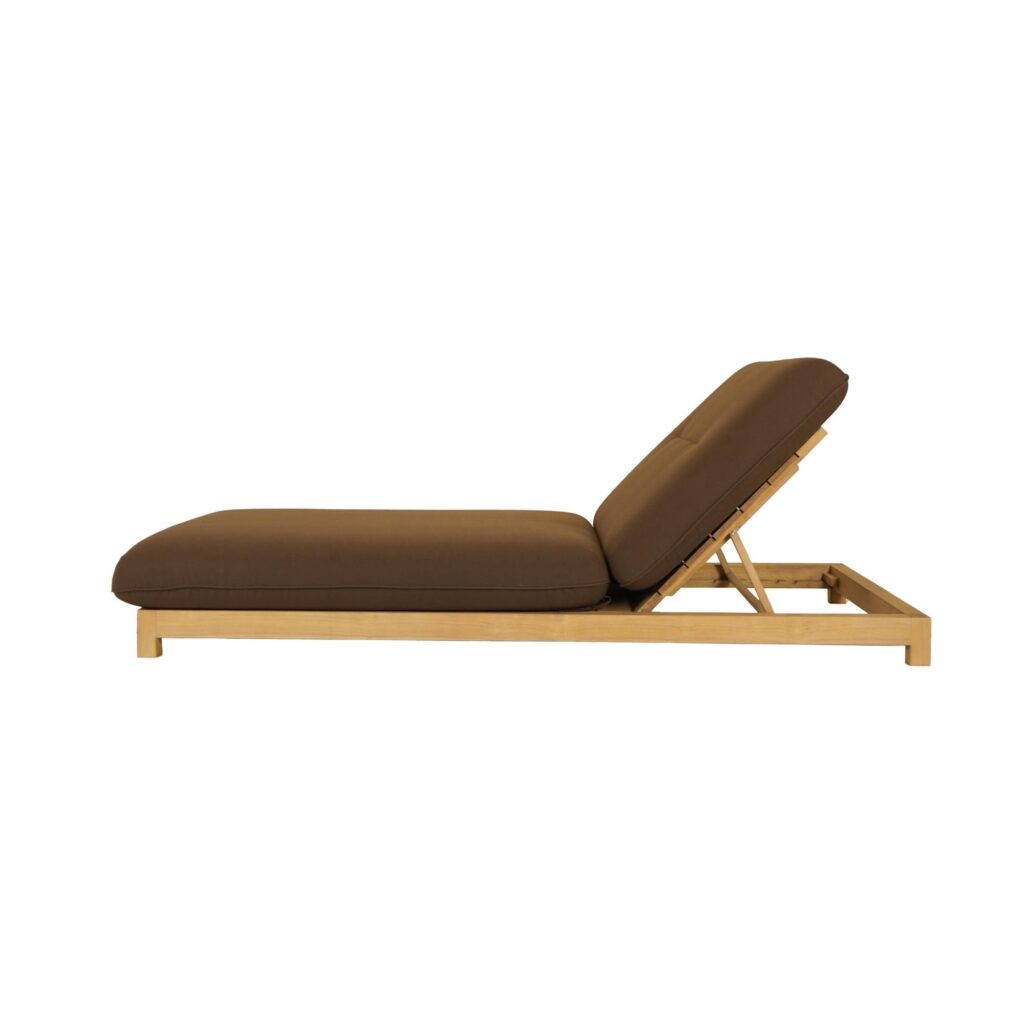 Enzo Outdoor Adjustable Lounge Chair Brown - Image 3