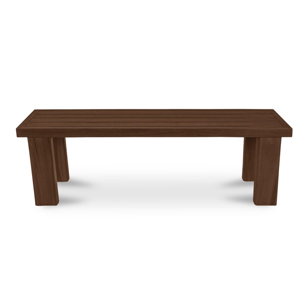 Marina Outdoor Bench Brown - Image 4
